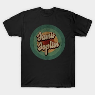 Circle Retro Vintage Janis Joplin T-Shirt